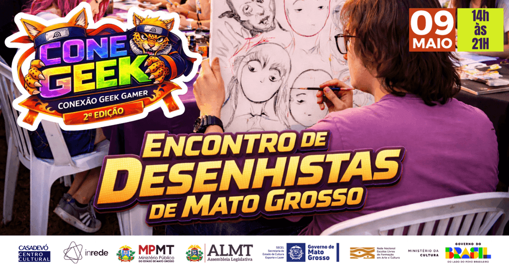 Encontro de desenho - Conexão Geek Gamer 2ª Edição